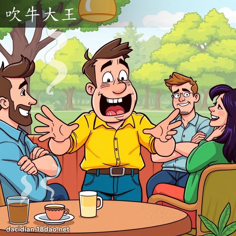 吹牛大王 - 國語大辭典配圖