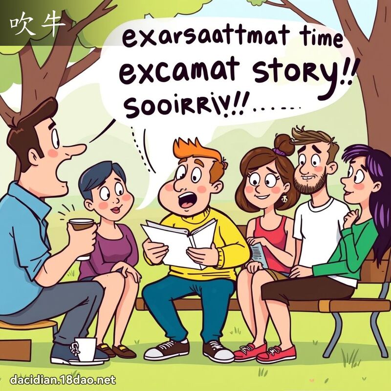 吹牛 - 国语大辞典配图
