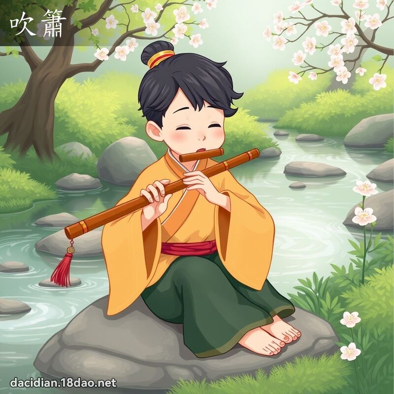 吹簫 - 國語大辭典配圖