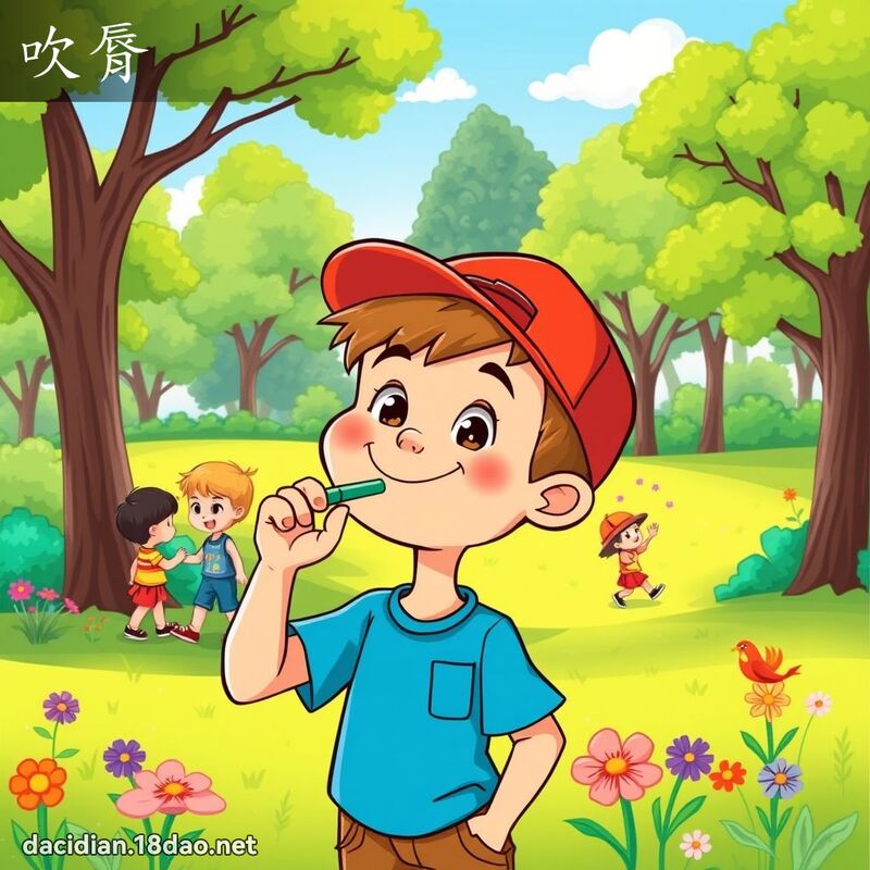 吹脣 - 國語大辭典配圖