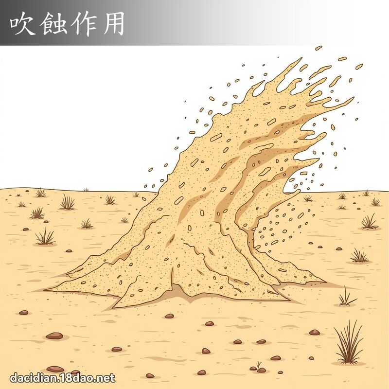 吹蝕作用 - 國語大辭典配圖