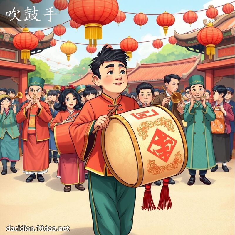 吹鼓手 - 國語大辭典配圖