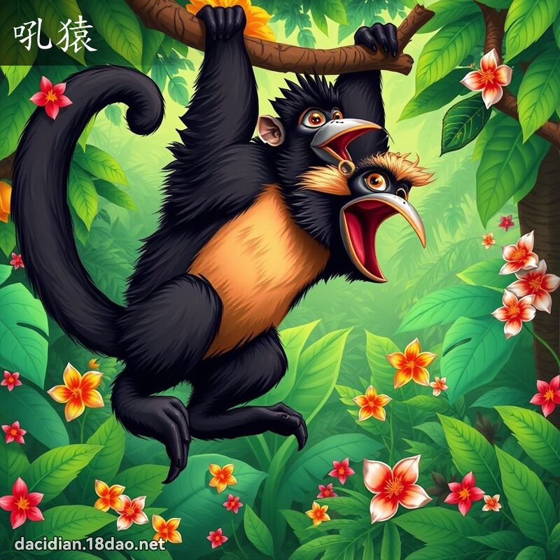 吼猿 - 国语大辞典配图