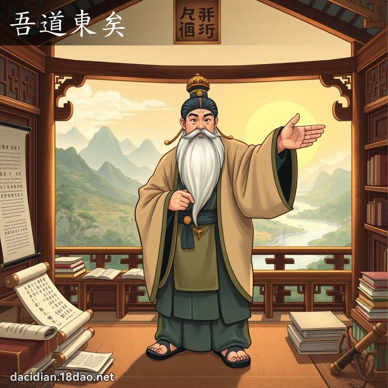 吾道東矣 - 國語大辭典配圖