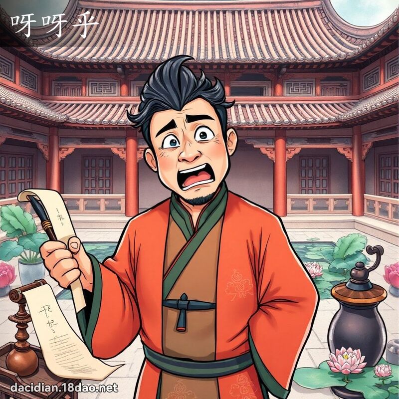 呀呀乎 - 国语大辞典配图