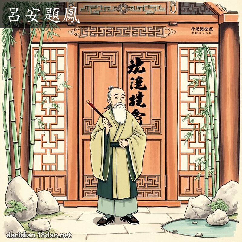呂安題鳳 - 國語大辭典配圖
