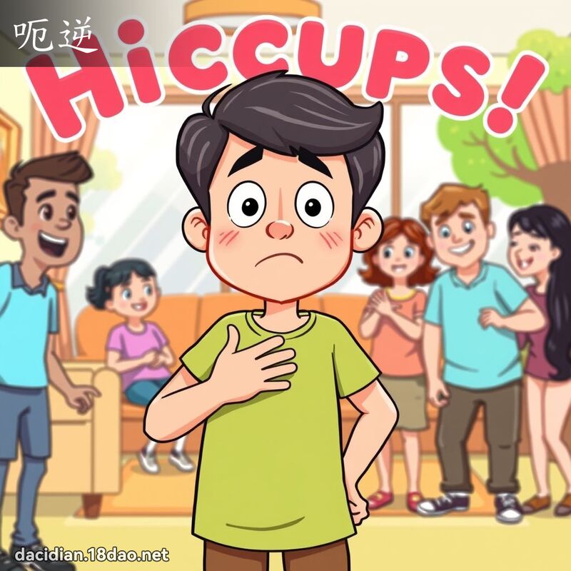 呃逆 - 国语大辞典配图