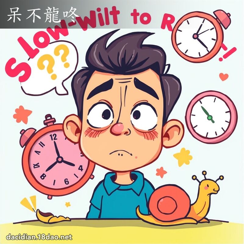 呆不龍咚 - 國語大辭典配圖