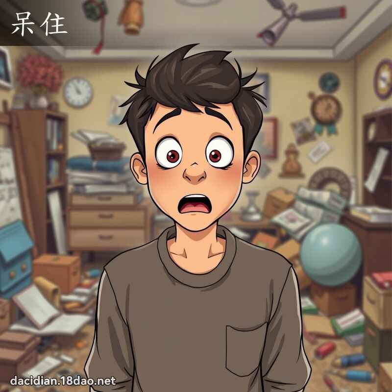 呆住 - 國語大辭典配圖