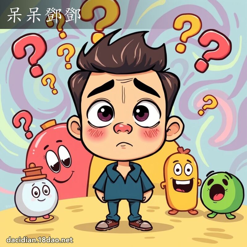 呆呆鄧鄧 - 國語大辭典配圖