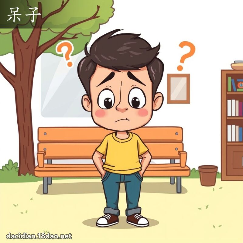 呆子 - 國語大辭典配圖