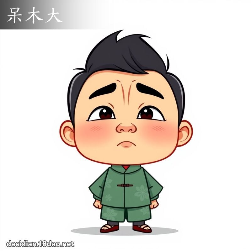 呆木大 - 國語大辭典配圖