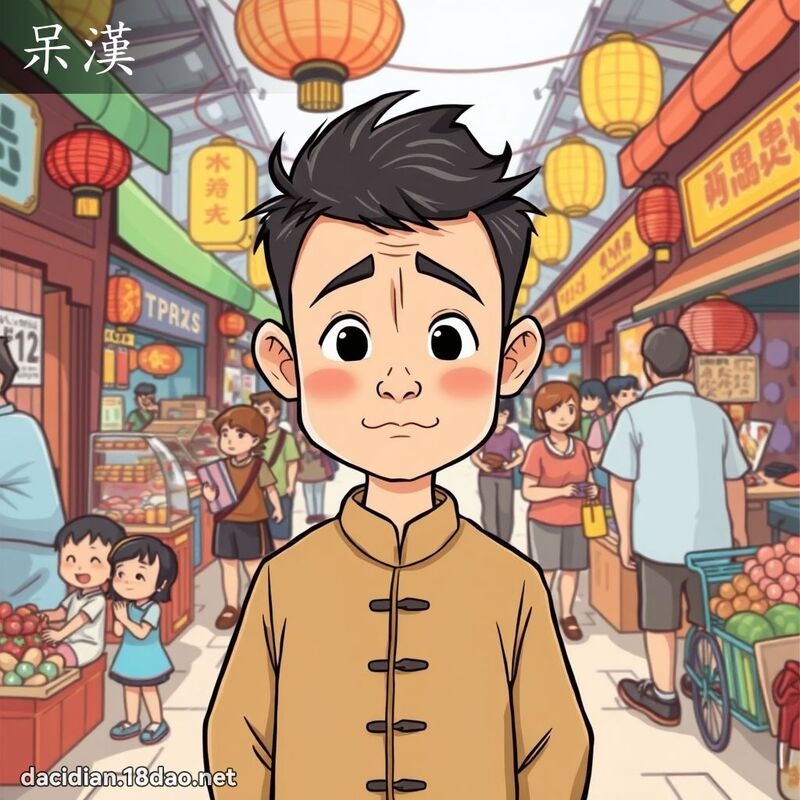 呆漢 - 國語大辭典配圖