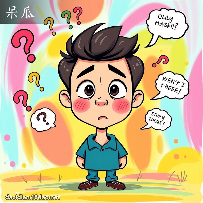 呆瓜 - 國語大辭典配圖