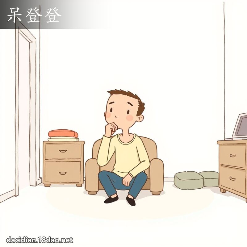 呆登登 - 国语大辞典配图