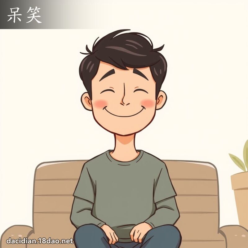呆笑 - 国语大辞典配图