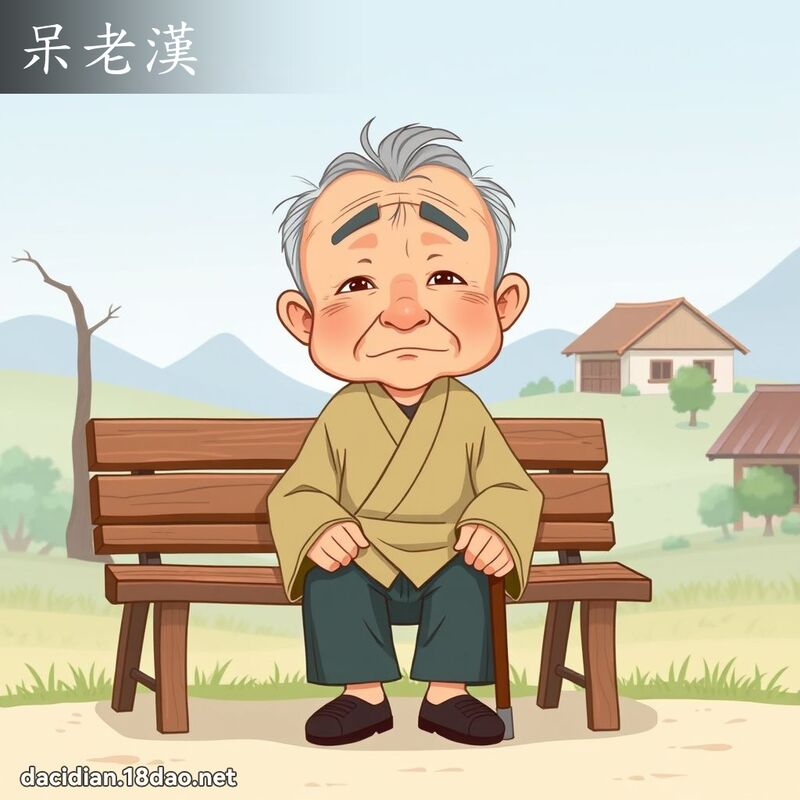 呆老汉 - 国语大辞典配图