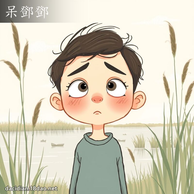 呆邓邓 - 国语大辞典配图
