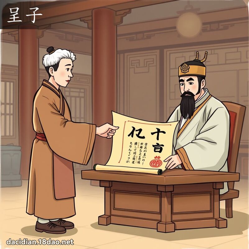 呈子 - 國語大辭典配圖