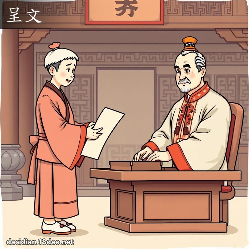 呈文 - 国语大辞典配图