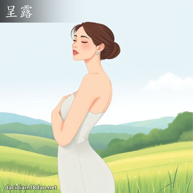 呈露 - 国语大辞典配图