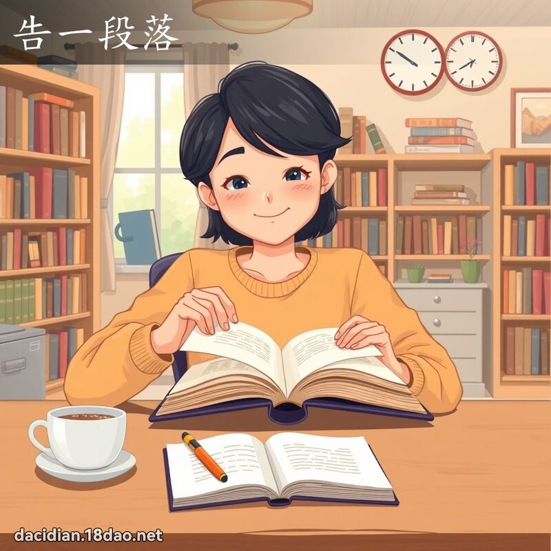 告一段落 - 国语大辞典配图