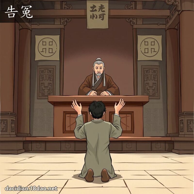 告冤 - 国语大辞典配图