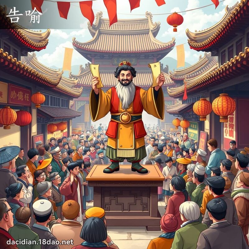 告喻 - 國語大辭典配圖