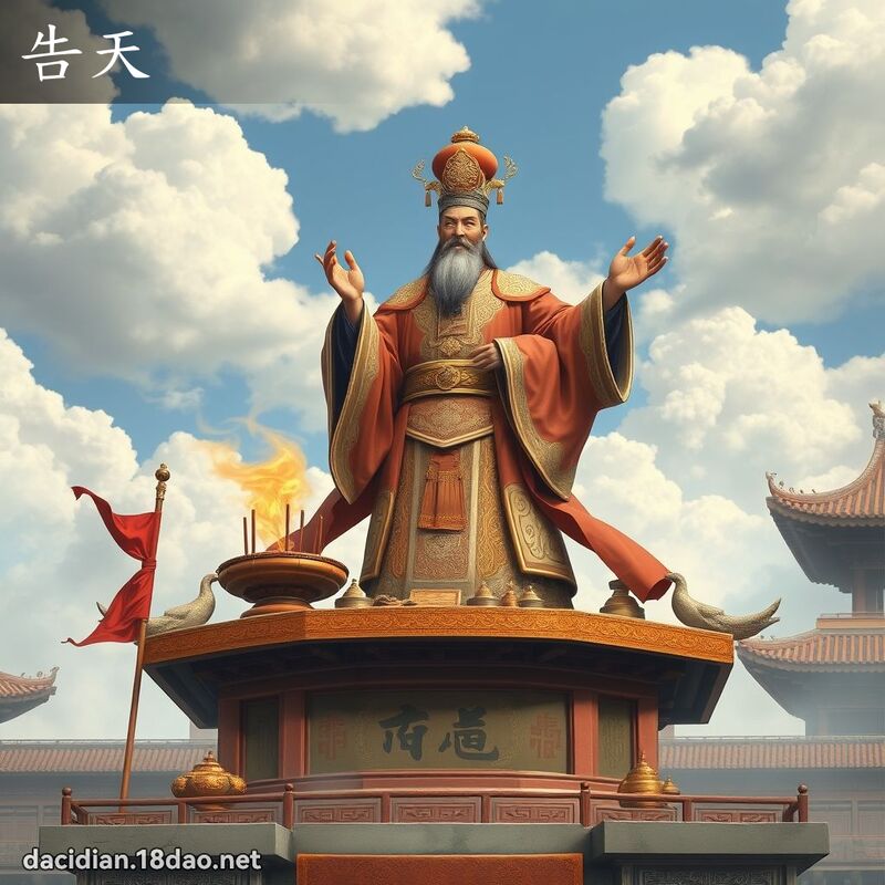 告天 - 国语大辞典配图