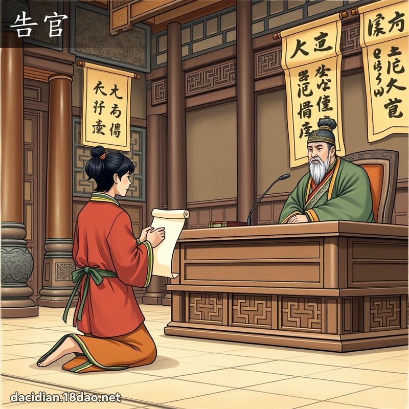 告官 - 國語大辭典配圖