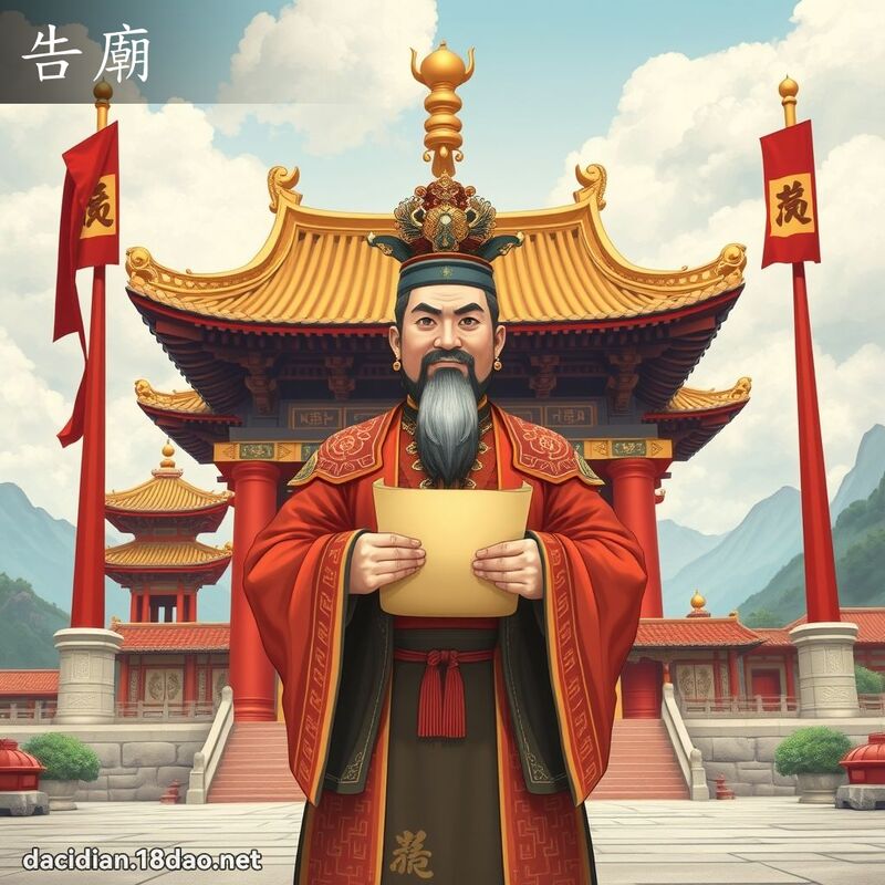 告廟 - 國語大辭典配圖