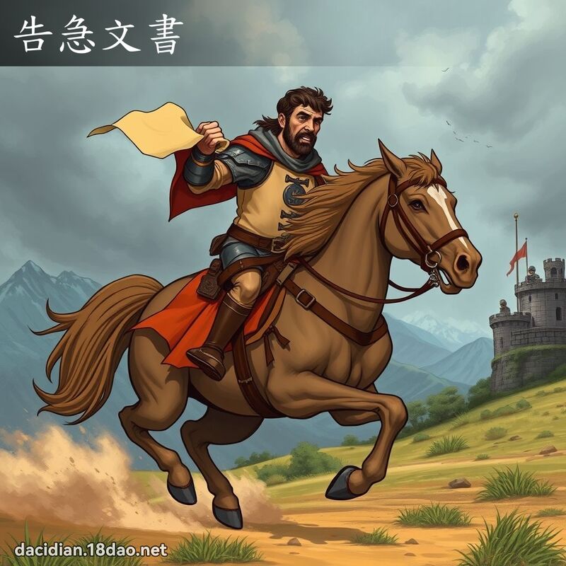 告急文书 - 国语大辞典配图