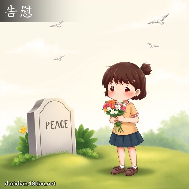 告慰 - 國語大辭典配圖