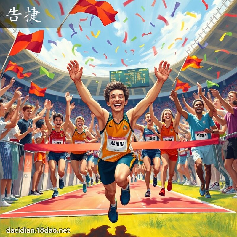 告捷 - 国语大辞典配图