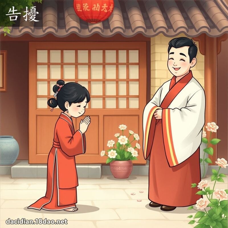 告擾 - 國語大辭典配圖