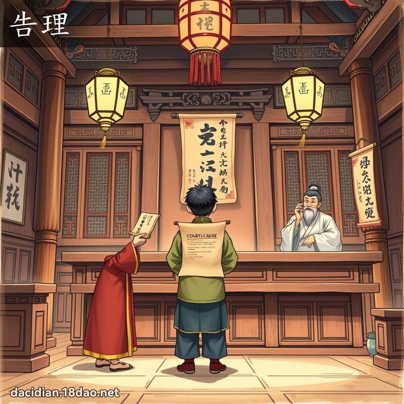 告理 - 国语大辞典配图