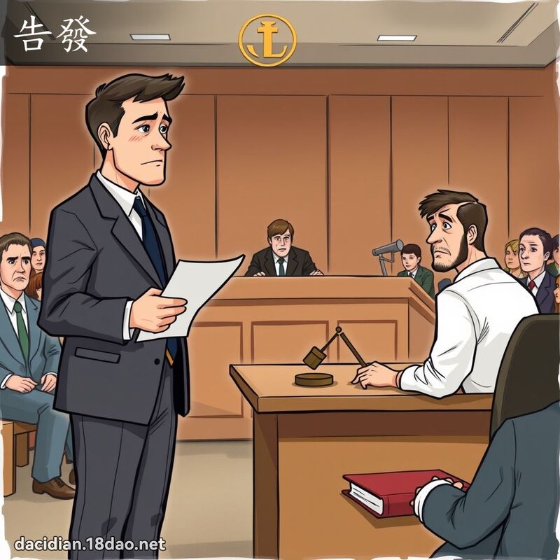 告發 - 國語大辭典配圖