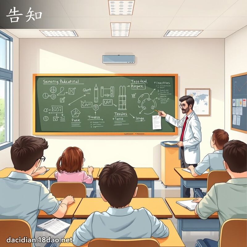 告知 - 國語大辭典配圖