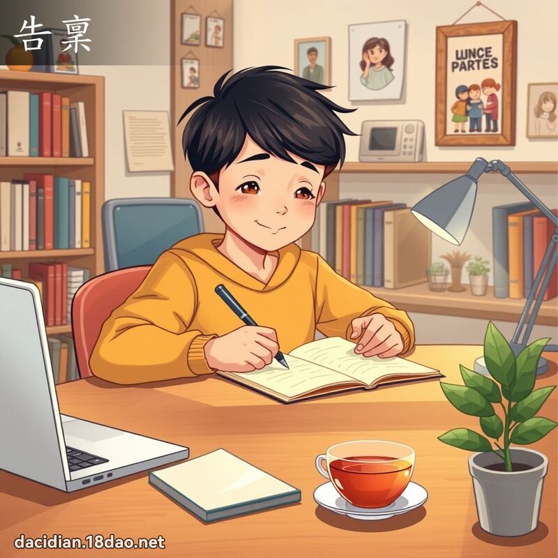 告稟 - 國語大辭典配圖