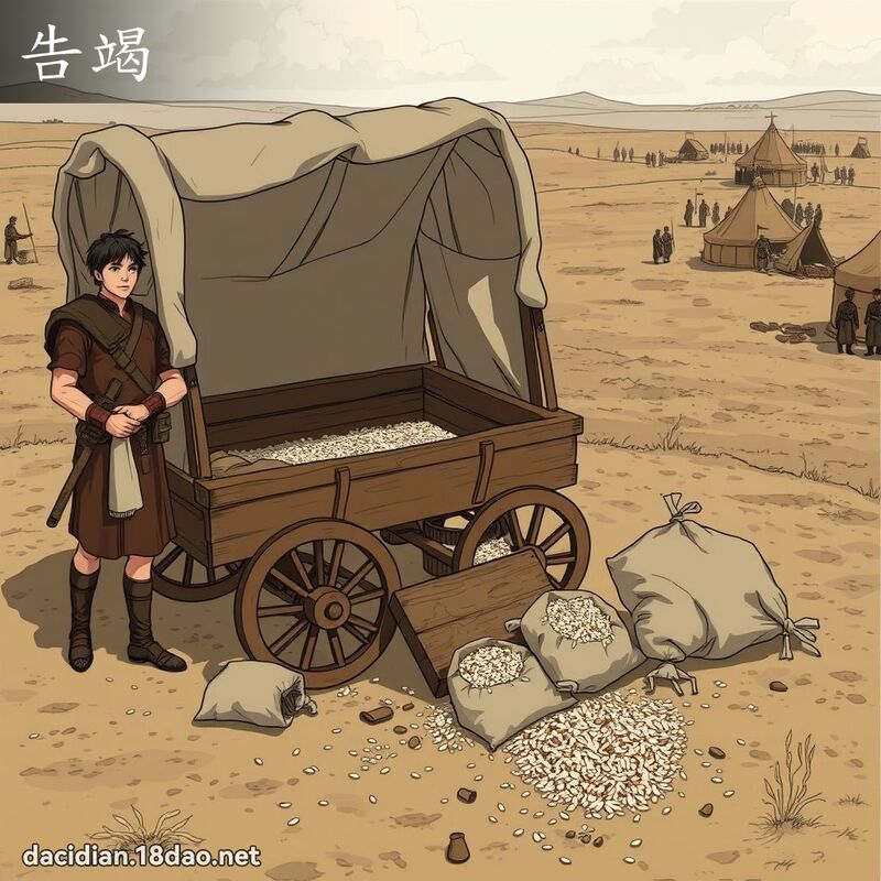 告竭 - 国语大辞典配图