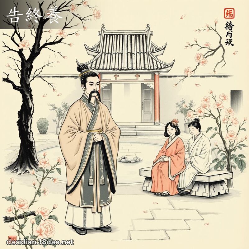 告终养 - 国语大辞典配图