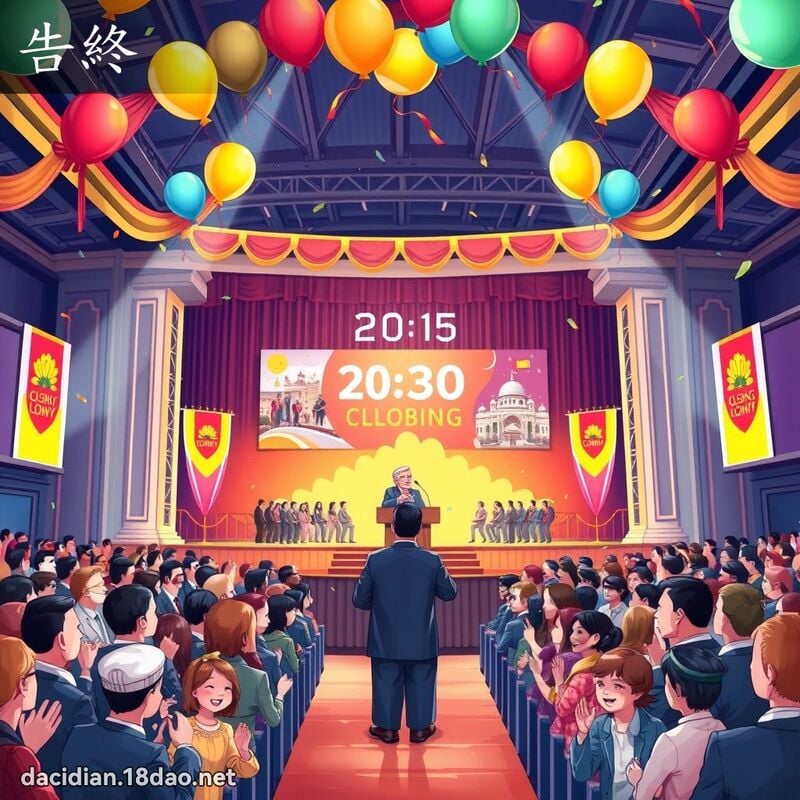 告終 - 國語大辭典配圖