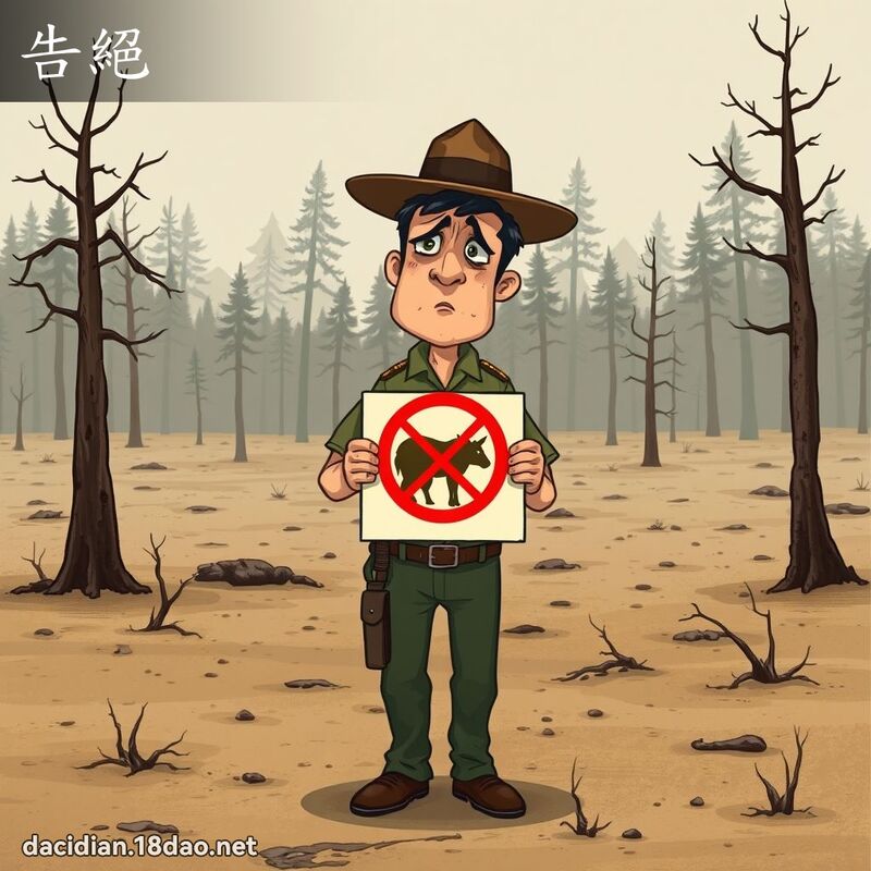 告绝 - 国语大辞典配图