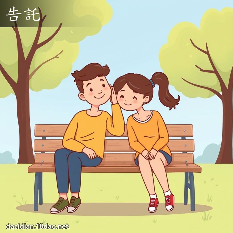 告託 - 國語大辭典配圖