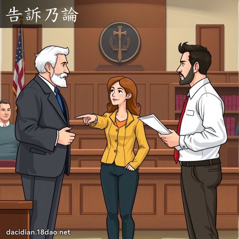告诉乃论 - 国语大辞典配图