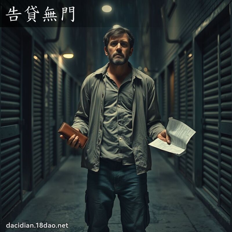 告貸無門 - 國語大辭典配圖