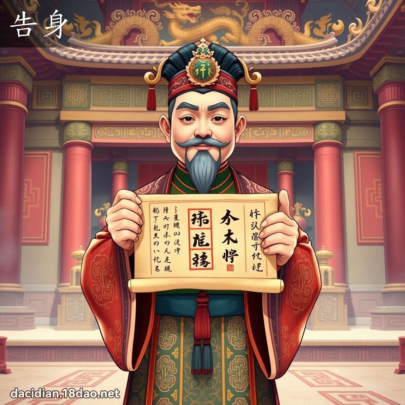 告身 - 國語大辭典配圖