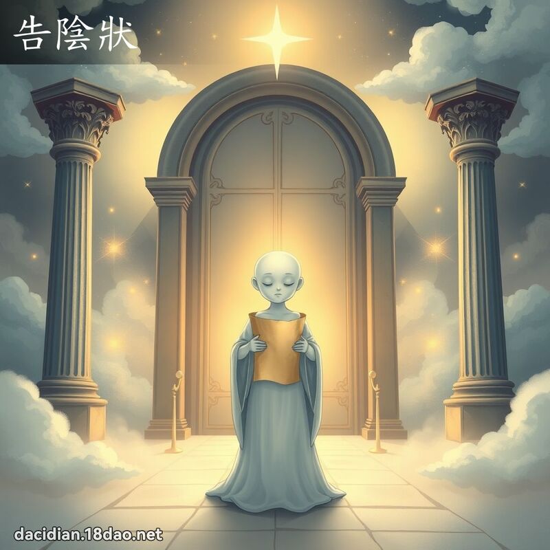 告陰狀 - 國語大辭典配圖