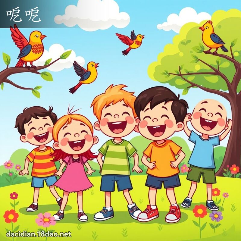呝呝 - 國語大辭典配圖