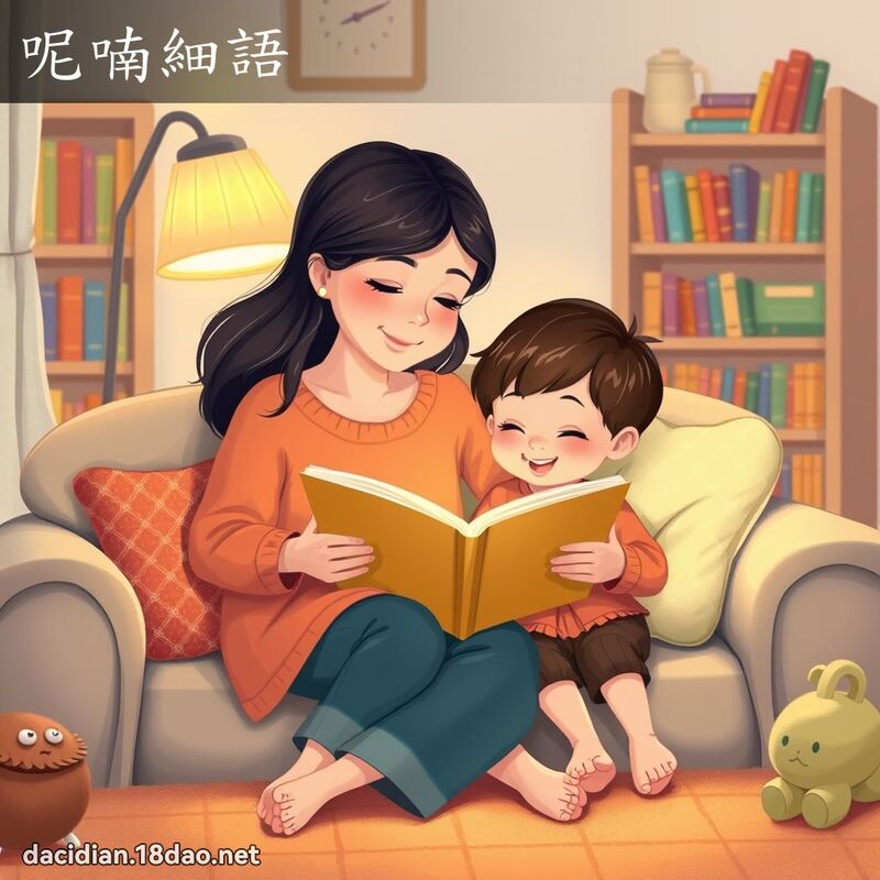 呢喃細語 - 國語大辭典配圖